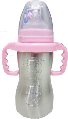 

Chinmay Kids Baby Feeding Bottle Cum Sipper In Stainless Steel Pink - 290 Ml - 290 ml(Pink)