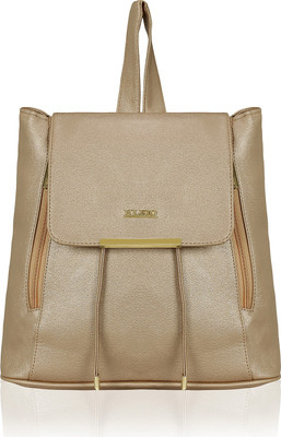 

Kleio Stylish Trendy Metallic PU College Backpack for Travel For Women / Girls 15 L Backpack(Beige), Maroon