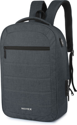 

Novex Anti Theft 20 L Laptop Backpack(Grey), Dark grey