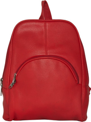 

Bags R Us Leatherette Red 9 L Backpack(Red)
