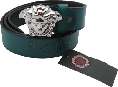 

SGE89 Men Casual, Party, Formal, Evening Green Genuine Leather Belt