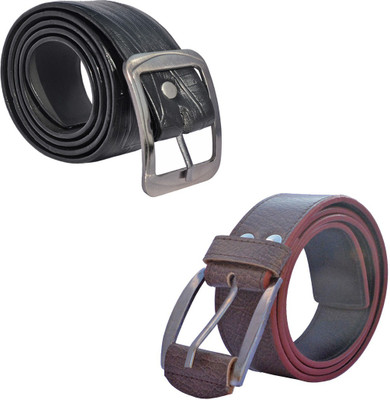 

Sun Shopping Men Formal Multicolor Synthetic Belt, Black:brown