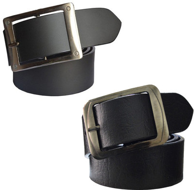 

Sun Shopping Men Formal Black Synthetic Belt