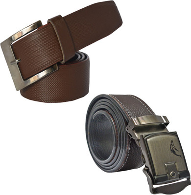 

Sun Shopping Men Formal Brown Synthetic Belt