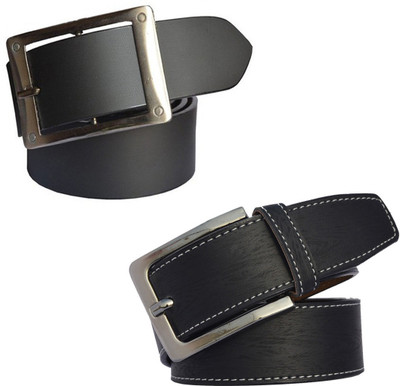 

Sun Shopping Men Formal Black Synthetic Belt