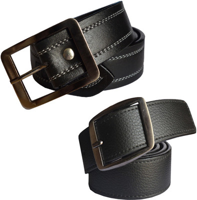 

Sun Shopping Men Formal Black Synthetic Belt