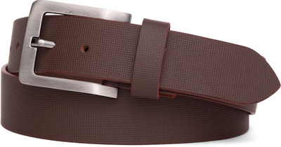 

U+N Men & Women Formal Brown Genuine Leather Belt