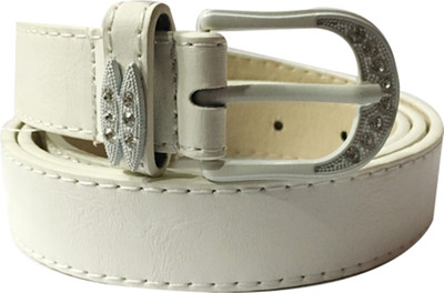 

shopjinie Women White Synthetic Belt