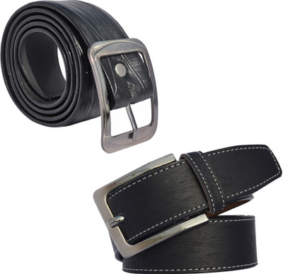 

Sun Shopping Men Formal Black Synthetic Belt