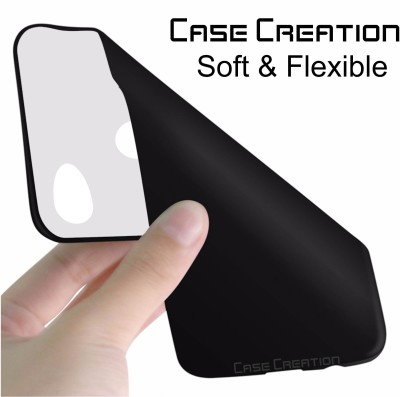CASE CREATION Back Cover for OppoF5 6.0-inch(Black, Grip Case, Silicon, Pack of: 1)