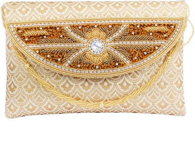 

Bagaholics Party Beige Clutch