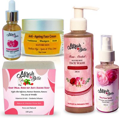 

Mirah Belle Naturals Wrinkles, Fine Lines & Age Spots Gold Skit(Set of 5)