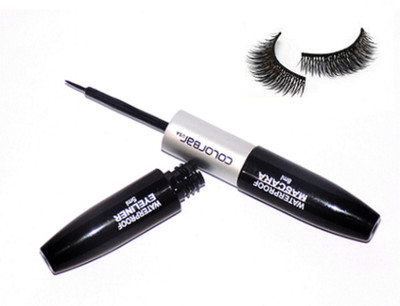 Opticare Eyelashes, Colorbar 2 In 1 Eyeliner With mascara(Set of 2)