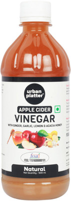 

Urban Platter All Natural and Unrefined Apple Cider Vinegar(Ginger, Garlic,Lemon and Acacia Honey Flavored)