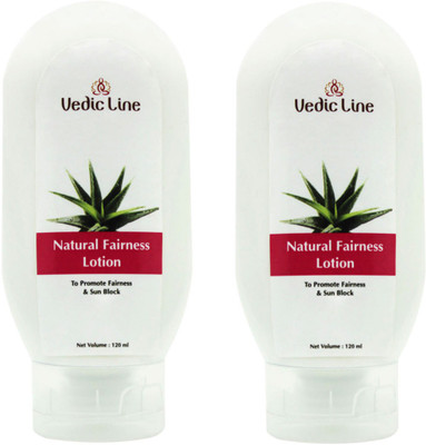 

Vedic Line Natural Fairness Lotion Pack of 2(120 ml)