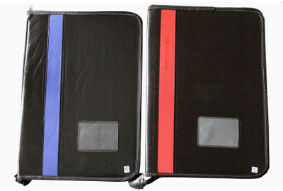

OMG Faux Leather File Folder(Set Of 2, Multicolor)