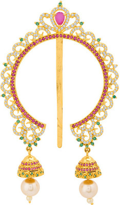 

Voylla Meenakshi CZ Elegant Juda Pin Hair Pin(Gold)