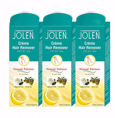 Jolen Hair Remover Lemon (Pack of 3) Cream (150 ml) Cream(150 g) Flipkart