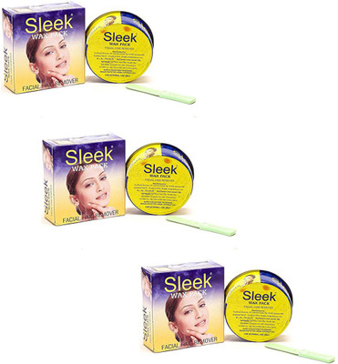 

Sleek Wax Pack Facial Hair Remover (pack of 3) Wax(80 g)