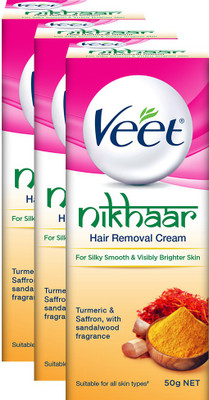 Veet Nikhaar Hair Removal Cream(150 g, Set of 3)