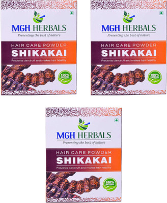 

MGH Herbals Premium Quality Shikakai Powder 100gm Pack of 3(300 g)