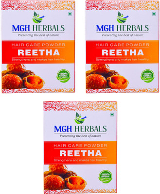 

MGH Herbals Premium Quality Reetha Powder 100gm Pack of 3(300 g)