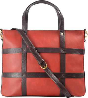 

Hidesign Shoulder Bag(Pink, Brown), Brown;pink