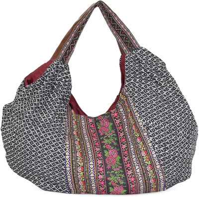 

People Messenger Bag(Black, White)
