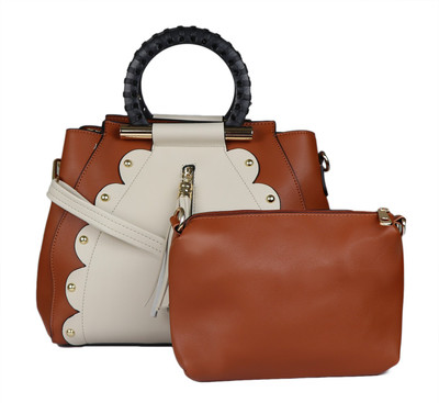 

iSweven Shoulder Bag(Brown, White)