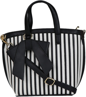 

iSweven Shoulder Bag(White, Black), Black;white
