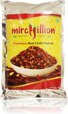 

Mirchillion Premium Red Chilli Flakes 1 Kg Pack(1 kg)