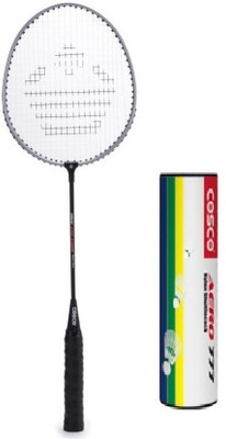 

Cosco Combo of Two, one 'Cb 150 E' Badminton Racket and one Box of 'Aero 777' Nylon Shuttlecock- Badminton Kit
