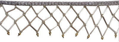 

Sofias L-89c2 Fashion DIY Silver Latkan Lace - 2.5 Meters Make your own "Designer Wear" DIY - Do It Yourself ! Lace Reel(Pack of 1)