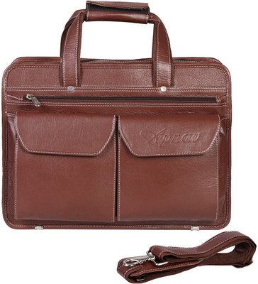 

Apnav 15 inch Laptop Messenger Bag(Brown)