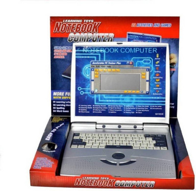 

mega shine Kids Laptop Notebook computer 22 activities & Games Fun Laptop Toys For kids (Multicolor)(Multicolor)