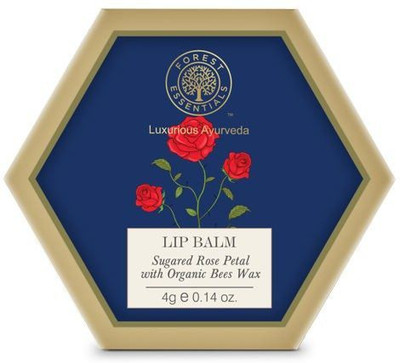 

Forest Essentials Sugared Rose Petal Lip Balm Rose, Honey(Pack of: 1, 4 g)