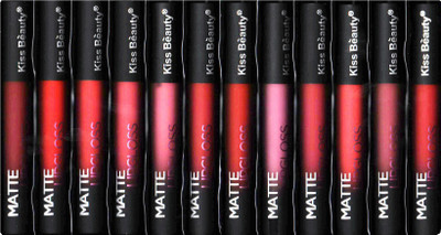 

Kiss Beauty Matte LipGloss 12pc(6 g, Multicolor)