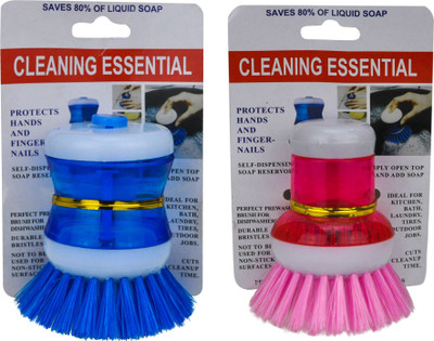 

ZEVORA Set Of 2 Home kitchen Automatic Liquid Soap Dispenser For Utensil Clean 2 ml Gel Dispenser(Pink, Blue)