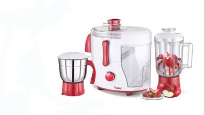 Prestige 41119 xclusive 550 W Juicer Mixer Grinder (2 Jars, Red)