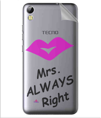 Snooky Tecno i3 pro Mobile Skin(Transparent)