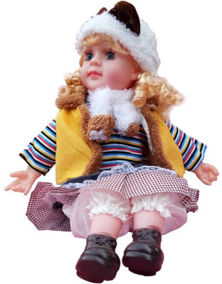 

Happiesta Cute Baby Singing Songs Doll Toy(Multicolor)