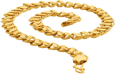 Voylla Linking Laureate Gold Plated Chain for Men Gold-plated Plated Brass Chain