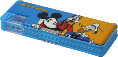 

Disney MICKEY MICKEY Art Plastic Pencil Box(Set of 1, Light Blue)