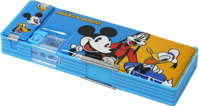 

Disney MICKEY MICKEY Art Plastic Pencil Box(Set of 1, Light Blue)