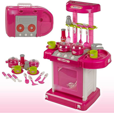 

Grab Offers Lovable Large Size Built-In Kitchen Set With Light & Sound And Kitchen Accessories in Different Designs For Kids Girls.