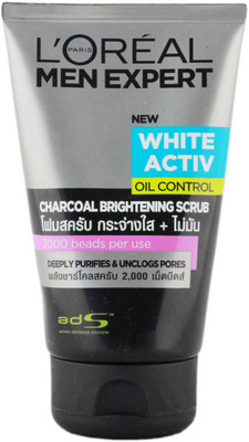

L'Oreal Paris White Activ Oil Control Charcoal Brightening Scrub(100 ml)