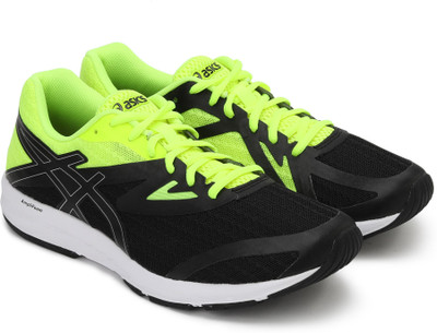 

Asics PACIFICA Running Shoes For Men(Black, Green, 9093