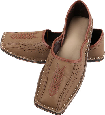 

DFR Ethnic Shoe Jutis For Men(Brown, Grey brown