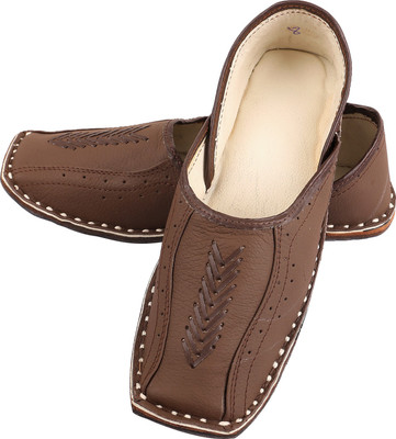 

DFR Ethnic Shoe Jutis For Men(Tan, Mud brown