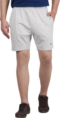 Spunk byFBB Solid Men White Basic Shorts